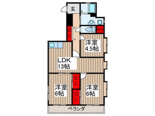 ＭＫマンションの物件間取画像